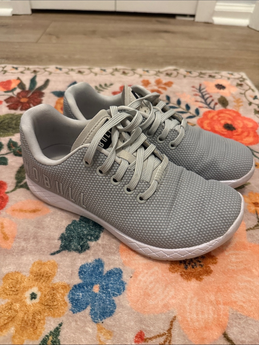 NOBULL Light Gray Women's Knit Athletic Sneakers